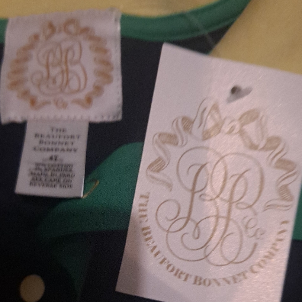 The Beaufort Bonnet Company Navy and Green Polo Shirt - Picture 6 of 6
